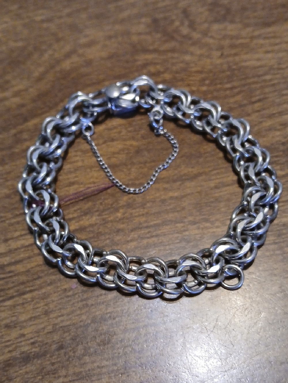 Classic Sterling Silver Man Or Womans Bracelet